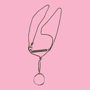 Cornelia Webb Silver Circle Chain Necklace, Mono Me Necklace